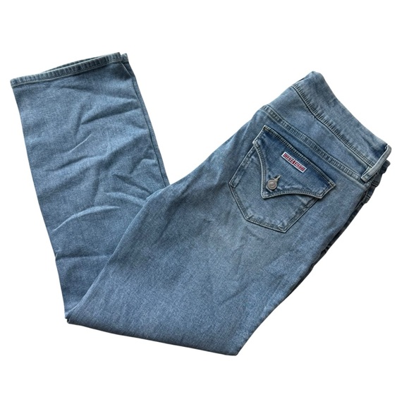 Hudson High Rise Denim Jeans Medium Blue Size 12 Straight Leg NWOT #1811754 - Picture 7 of 8